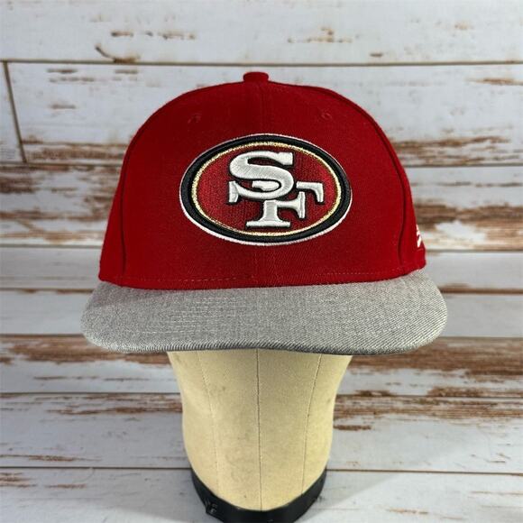 New Era 9FIFTY San Francisco 49ers Red Snapback Hat Unisex Adjustable - Picture 1 of 7